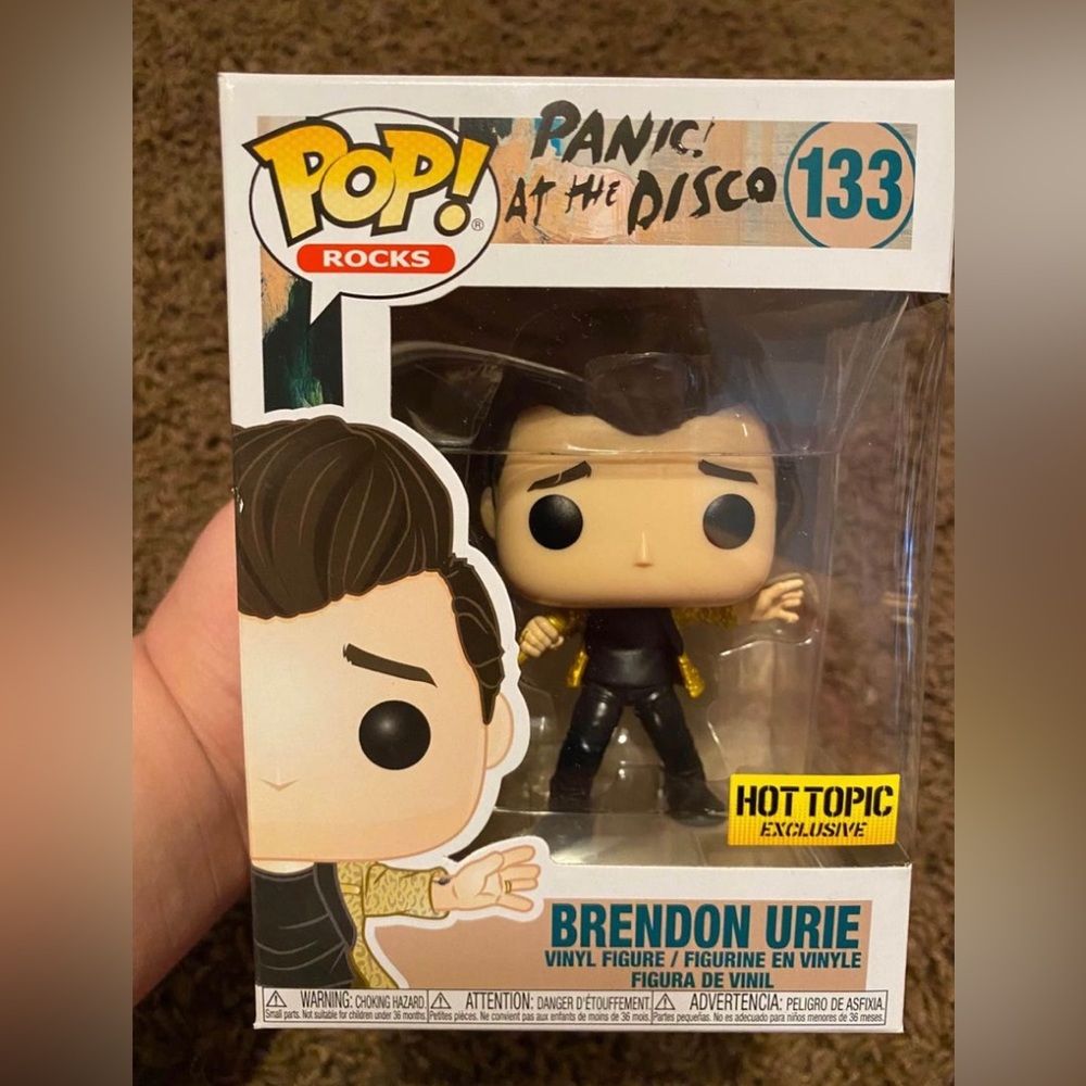 Brendon Urie Panic! At The Disco hot topic exclusive funko pop PATD